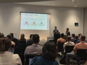 Simon Alaba and Abel Scopelliti presenting at AES.